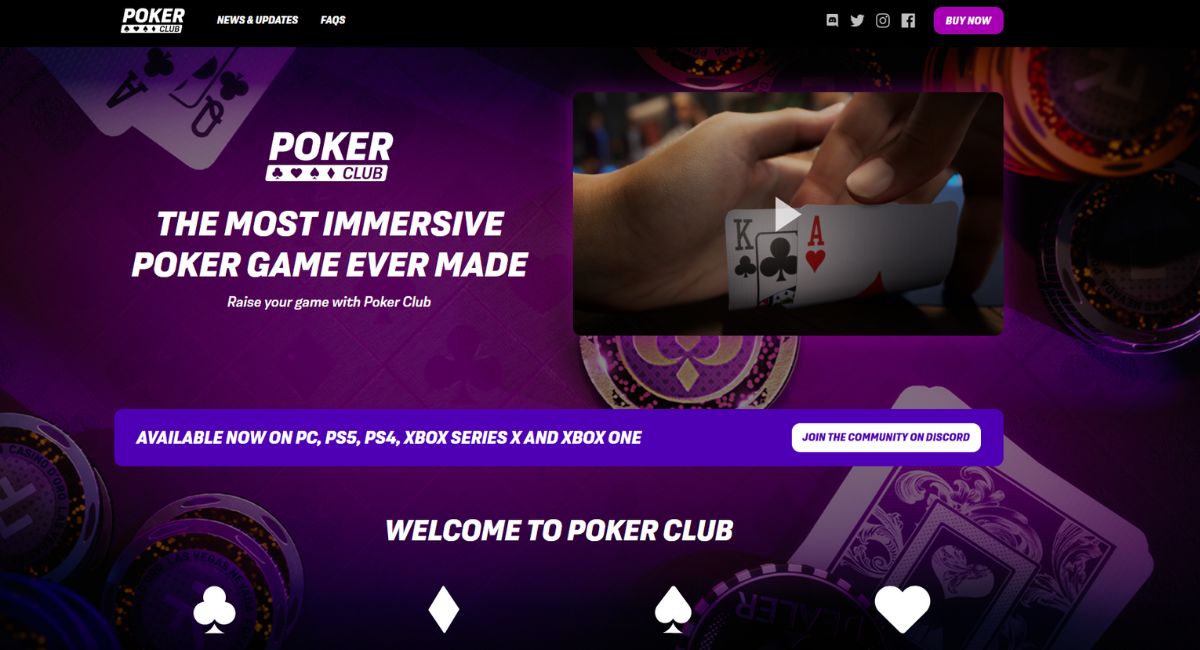 Poker club game website